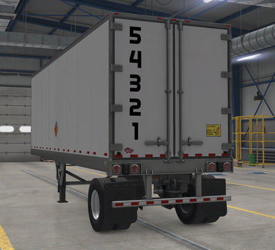 custom semi truck and trailer number decals