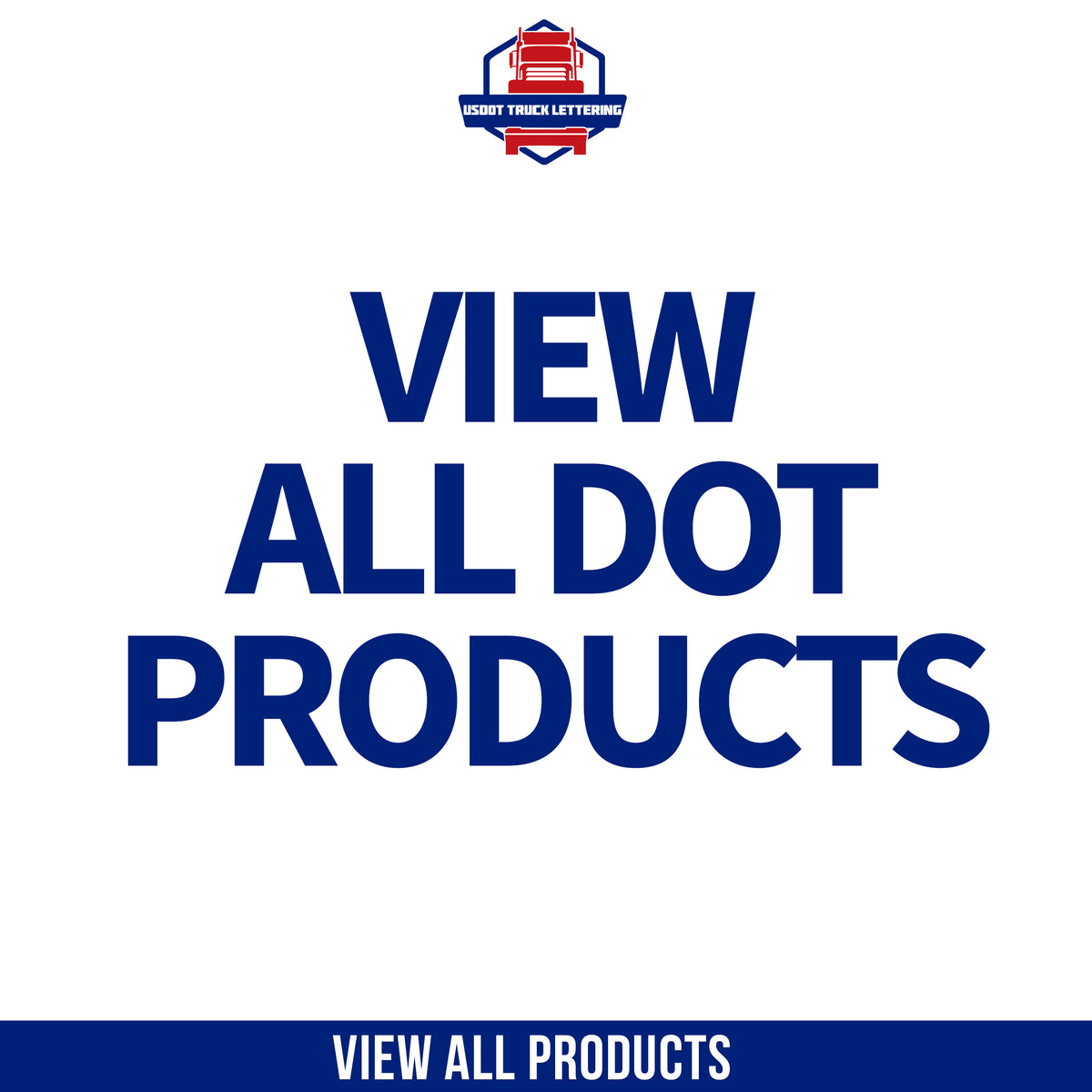 All – USDOT TRUCK LETTERING