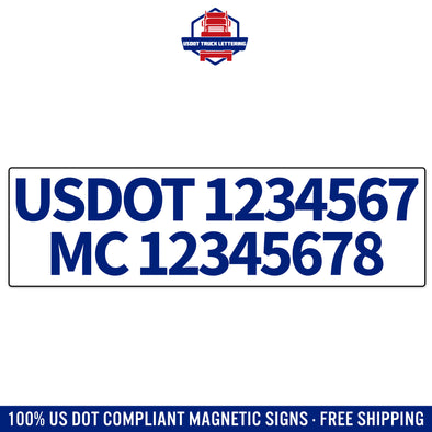 usdot & mc magnetic sign