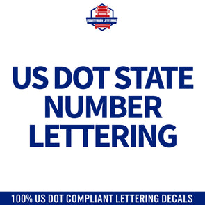 usdot state number lettering decals 