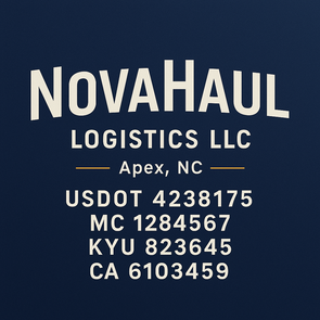Truck Door Decal Sticker Signs With USDOT, MC, KYU, CA & Others | US DOT Compliant Truck Door Signs For Semi-Trucks, Work Trucks, Hot Shots (Set of 2)