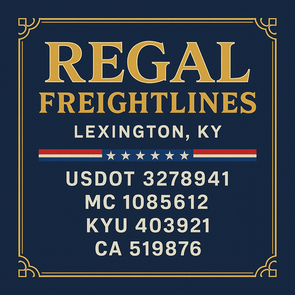 Truck Door Decal Sticker Signs With USDOT, MC, KYU, CA & Others | US DOT Compliant Truck Door Signs For Semi-Trucks, Work Trucks, Hot Shots (Set of 2)