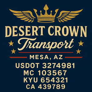 Truck Door Decal Sticker Signs With USDOT, MC, KYU, CA & Others | US DOT Compliant Truck Door Signs For Semi-Trucks, Work Trucks, Hot Shots (Set of 2)