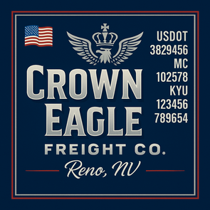 Truck Door Decal Sticker Signs With USDOT, MC, KYU, CA & Others | US DOT Compliant Truck Door Signs For Semi-Trucks, Work Trucks, Hot Shots (Set of 2)