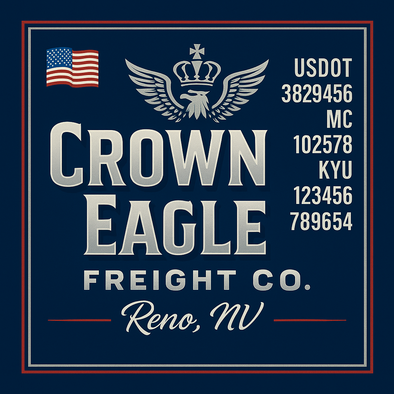 Truck Door Decal Sticker Signs With USDOT, MC, KYU, CA & Others | US DOT Compliant Truck Door Signs For Semi-Trucks, Work Trucks, Hot Shots (Set of 2)