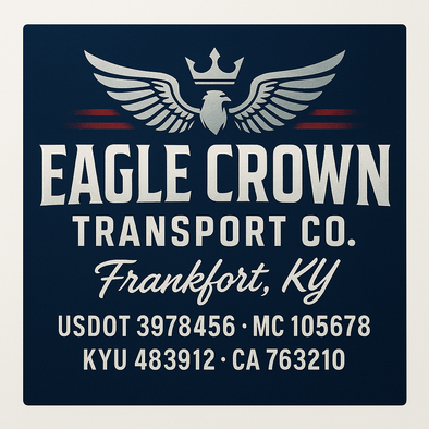 Truck Door Decal Sticker Signs With USDOT, MC, KYU, CA & Others | US DOT Compliant Truck Door Signs For Semi-Trucks, Work Trucks, Hot Shots (Set of 2)