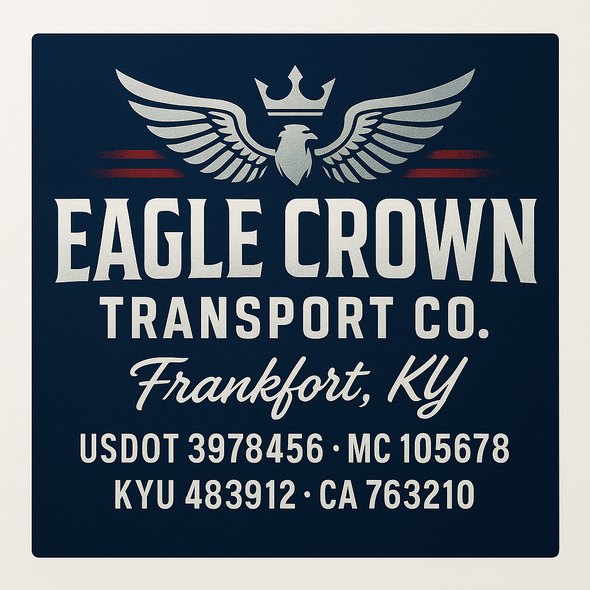 Truck Door Decal Sticker Signs With USDOT, MC, KYU, CA & Others | US DOT Compliant Truck Door Signs For Semi-Trucks, Work Trucks, Hot Shots (Set of 2)