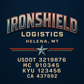 Truck Door Decal Sticker Signs With USDOT, MC, KYU, CA & Others | US DOT Compliant Truck Door Signs For Semi-Trucks, Work Trucks, Hot Shots (Set of 2)