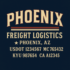 Truck Door Decal Sticker Signs With USDOT, MC, KYU, CA & Others | US DOT Compliant Truck Door Signs For Semi-Trucks, Work Trucks, Hot Shots (Set of 2)