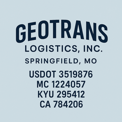 Truck Door Decal Sticker Signs With USDOT, MC, KYU, CA & Others | US DOT Compliant Truck Door Signs For Semi-Trucks, Work Trucks, Hot Shots (Set of 2)