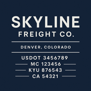 Truck Door Decal Sticker Signs With USDOT, MC, KYU, CA & Others | US DOT Compliant Truck Door Signs For Semi-Trucks, Work Trucks, Hot Shots (Set of 2)