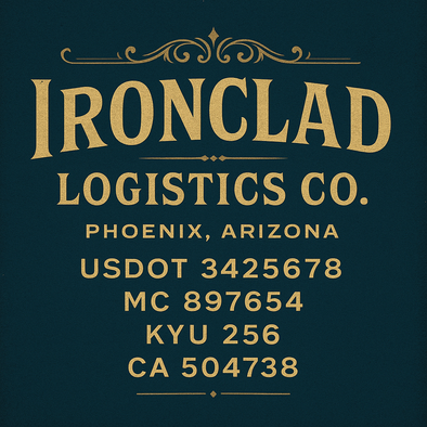 Truck Door Decal Sticker Signs With USDOT, MC, KYU, CA & Others | US DOT Compliant Truck Door Signs For Semi-Trucks, Work Trucks, Hot Shots (Set of 2)