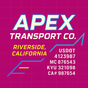 Truck Door Decal Sticker Signs With USDOT, MC, KYU, CA & Others | US DOT Compliant Truck Door Signs For Semi-Trucks, Work Trucks, Hot Shots (Set of 2)