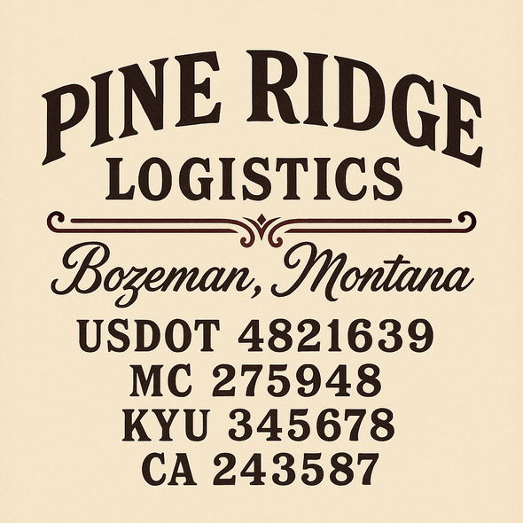 Truck Door Decal Sticker Signs With USDOT, MC, KYU, CA & Others | US DOT Compliant Truck Door Signs For Semi-Trucks, Work Trucks, Hot Shots (Set of 2)