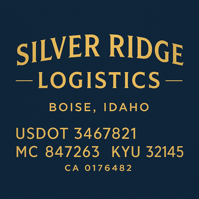 Truck Door Decal Sticker Signs With USDOT, MC, KYU, CA & Others | US DOT Compliant Truck Door Signs For Semi-Trucks, Work Trucks, Hot Shots (Set of 2)