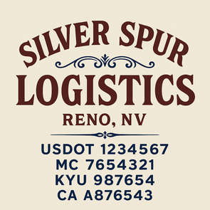 Truck Door Decal Sticker Signs With USDOT, MC, KYU, CA & Others | US DOT Compliant Truck Door Signs For Semi-Trucks, Work Trucks, Hot Shots (Set of 2)