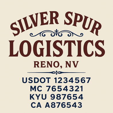 Truck Door Decal Sticker Signs With USDOT, MC, KYU, CA & Others | US DOT Compliant Truck Door Signs For Semi-Trucks, Work Trucks, Hot Shots (Set of 2)