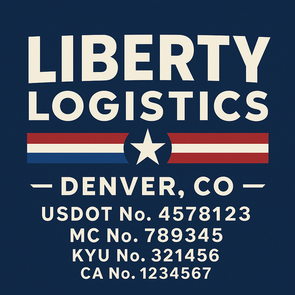 Truck Door Decal Sticker Signs With USDOT, MC, KYU, CA & Others | US DOT Compliant Truck Door Signs For Semi-Trucks, Work Trucks, Hot Shots (Set of 2)