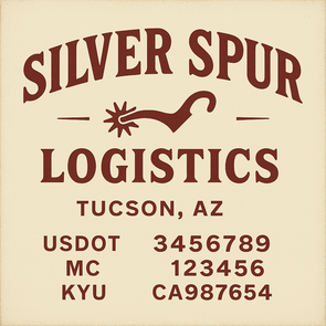 Truck Door Decal Sticker Signs With USDOT, MC, KYU, CA & Others | US DOT Compliant Truck Door Signs For Semi-Trucks, Work Trucks, Hot Shots (Set of 2)