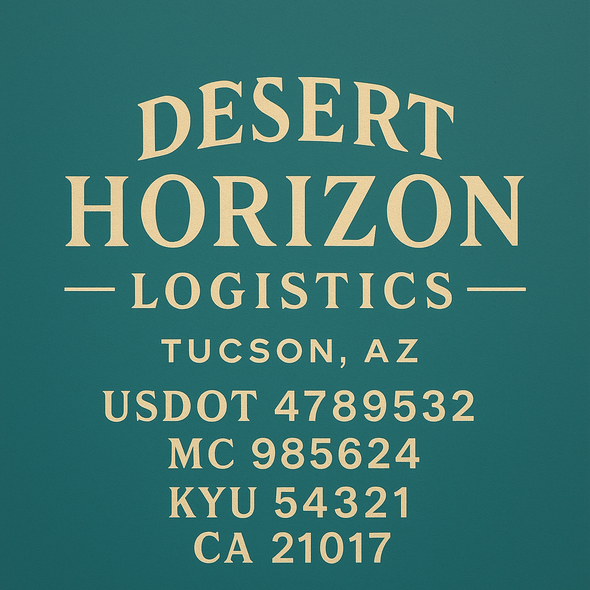 Truck Door Decal Sticker Signs With USDOT, MC, KYU, CA & Others | US DOT Compliant Truck Door Signs For Semi-Trucks, Work Trucks, Hot Shots (Set of 2)