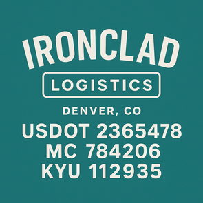 Truck Door Decal Sticker Signs With USDOT, MC, KYU, CA & Others | US DOT Compliant Truck Door Signs For Semi-Trucks, Work Trucks, Hot Shots (Set of 2)