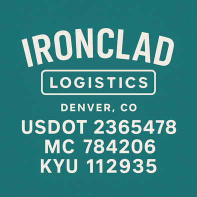 Truck Door Decal Sticker Signs With USDOT, MC, KYU, CA & Others | US DOT Compliant Truck Door Signs For Semi-Trucks, Work Trucks, Hot Shots (Set of 2)