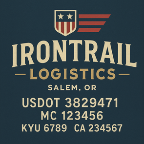 Truck Door Decal Sticker Signs With USDOT, MC, KYU, CA & Others | US DOT Compliant Truck Door Signs For Semi-Trucks, Work Trucks, Hot Shots (Set of 2)