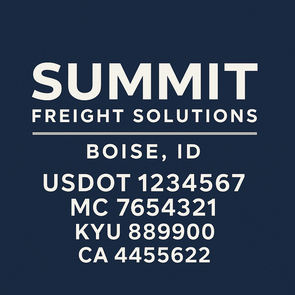 Truck Door Decal Sticker Signs With USDOT, MC, KYU, CA & Others | US DOT Compliant Truck Door Signs For Semi-Trucks, Work Trucks, Hot Shots (Set of 2)