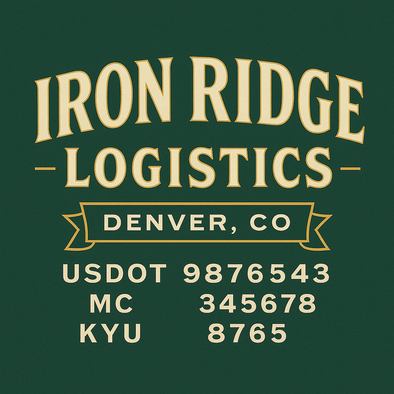 Truck Door Decal Sticker Signs With USDOT, MC, KYU, CA & Others | US DOT Compliant Truck Door Signs For Semi-Trucks, Work Trucks, Hot Shots (Set of 2)