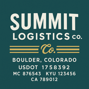 Truck Door Decal Sticker Signs With USDOT, MC, KYU, CA & Others | US DOT Compliant Truck Door Signs For Semi-Trucks, Work Trucks, Hot Shots (Set of 2)