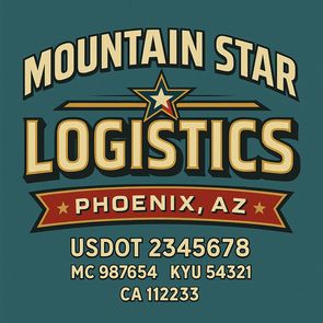 Truck Door Decal Sticker Signs With USDOT, MC, KYU, CA & Others | US DOT Compliant Truck Door Signs For Semi-Trucks, Work Trucks, Hot Shots (Set of 2)