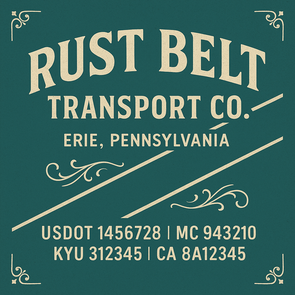 Truck Door Decal Sticker Signs With USDOT, MC, KYU, CA & Others | US DOT Compliant Truck Door Signs For Semi-Trucks, Work Trucks, Hot Shots (Set of 2)