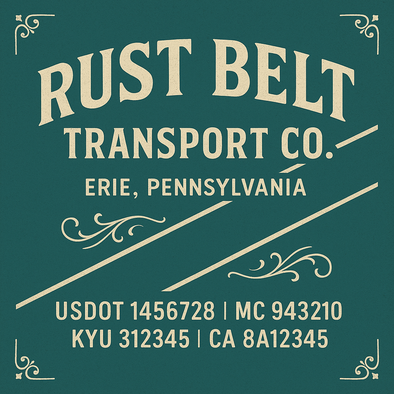 Truck Door Decal Sticker Signs With USDOT, MC, KYU, CA & Others | US DOT Compliant Truck Door Signs For Semi-Trucks, Work Trucks, Hot Shots (Set of 2)