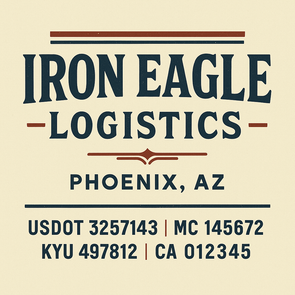 Truck Door Decal Sticker Signs With USDOT, MC, KYU, CA & Others | US DOT Compliant Truck Door Signs For Semi-Trucks, Work Trucks, Hot Shots (Set of 2)