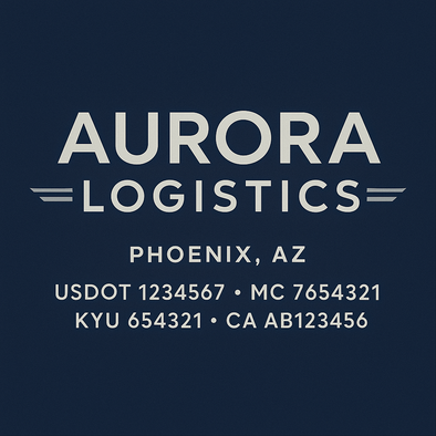 Truck Door Decal Sticker Signs With USDOT, MC, KYU, CA & Others | US DOT Compliant Truck Door Signs For Semi-Trucks, Work Trucks, Hot Shots (Set of 2)