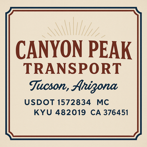 Truck Door Decal Sticker Signs With USDOT, MC, KYU, CA & Others | US DOT Compliant Truck Door Signs For Semi-Trucks, Work Trucks, Hot Shots (Set of 2)