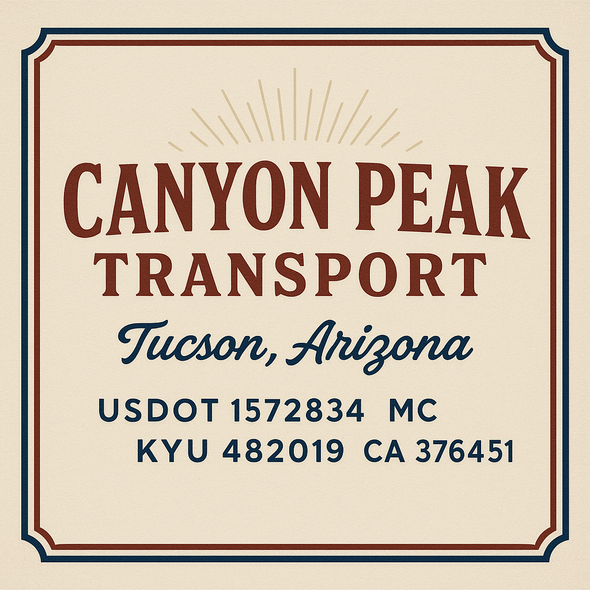 Truck Door Decal Sticker Signs With USDOT, MC, KYU, CA & Others | US DOT Compliant Truck Door Signs For Semi-Trucks, Work Trucks, Hot Shots (Set of 2)