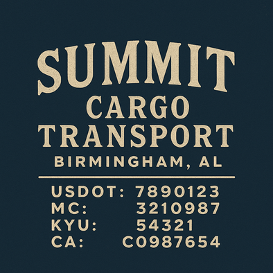 Truck Door Decal Sticker Signs With USDOT, MC, KYU, CA & Others | US DOT Compliant Truck Door Signs For Semi-Trucks, Work Trucks, Hot Shots (Set of 2)