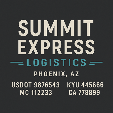 Truck Door Decal Sticker Signs With USDOT, MC, KYU, CA & Others | US DOT Compliant Truck Door Signs For Semi-Trucks, Work Trucks, Hot Shots (Set of 2)