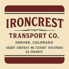 Truck Door Decal Sticker Signs With USDOT, MC, KYU, CA & Others | US DOT Compliant Truck Door Signs For Semi-Trucks, Work Trucks, Hot Shots (Set of 2)