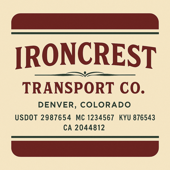 Truck Door Decal Sticker Signs With USDOT, MC, KYU, CA & Others | US DOT Compliant Truck Door Signs For Semi-Trucks, Work Trucks, Hot Shots (Set of 2)