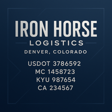 Truck Door Decal Sticker Signs With USDOT, MC, KYU, CA & Others | US DOT Compliant Truck Door Signs For Semi-Trucks, Work Trucks, Hot Shots (Set of 2)