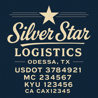 Truck Door Decal Sticker Signs With USDOT, MC, KYU, CA & Others | US DOT Compliant Truck Door Signs For Semi-Trucks, Work Trucks, Hot Shots (Set of 2)