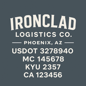 Truck Door Decal Sticker Signs With USDOT, MC, KYU, CA & Others | US DOT Compliant Truck Door Signs For Semi-Trucks, Work Trucks, Hot Shots (Set of 2)