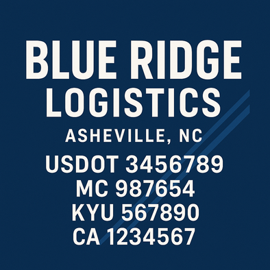 Truck Door Decal Sticker Signs With USDOT, MC, KYU, CA & Others | US DOT Compliant Truck Door Signs For Semi-Trucks, Work Trucks, Hot Shots (Set of 2)