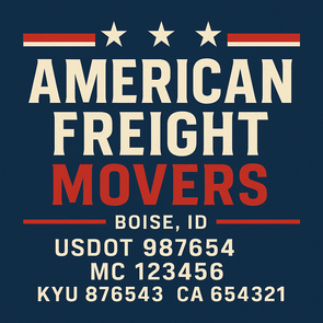 Truck Door Decal Sticker Signs With USDOT, MC, KYU, CA & Others | US DOT Compliant Truck Door Signs For Semi-Trucks, Work Trucks, Hot Shots (Set of 2)
