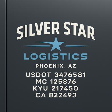Truck Door Decal Sticker Signs With USDOT, MC, KYU, CA & Others | US DOT Compliant Truck Door Signs For Semi-Trucks, Work Trucks, Hot Shots (Set of 2)