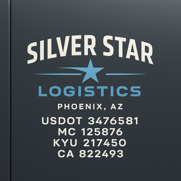 Truck Door Decal Sticker Signs With USDOT, MC, KYU, CA & Others | US DOT Compliant Truck Door Signs For Semi-Trucks, Work Trucks, Hot Shots (Set of 2)