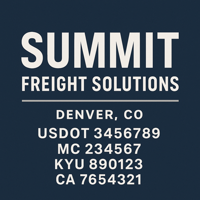 Truck Door Decal Sticker Signs With USDOT, MC, KYU, CA & Others | US DOT Compliant Truck Door Signs For Semi-Trucks, Work Trucks, Hot Shots (Set of 2)