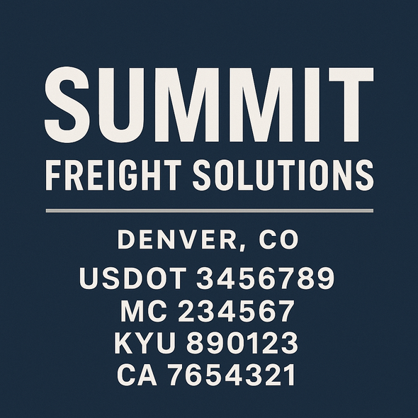 Truck Door Decal Sticker Signs With USDOT, MC, KYU, CA & Others | US DOT Compliant Truck Door Signs For Semi-Trucks, Work Trucks, Hot Shots (Set of 2)